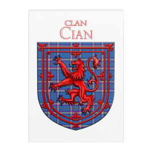 Cian of Ely Tartan Scottish Plaid Acrylic Print