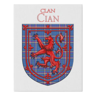 Cian of Ely Tartan Scottish Plaid Faux Canvas Print