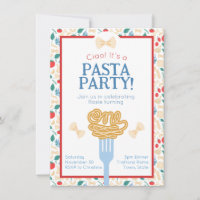 Ciao 1st Birthday Pasta Party Italian Bow Invite