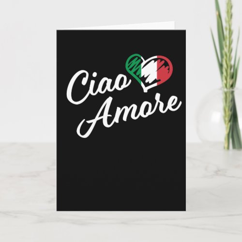 Ciao Amore _ Italy Hello Sweetheart in Italian Card