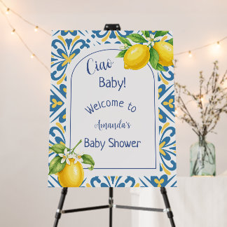 Ciao Baby Amalfi Themed Baby Shower Welcome Sign