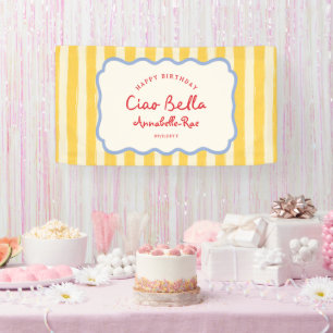 Ciao Baby Baby Shower Personalized Italian Banner