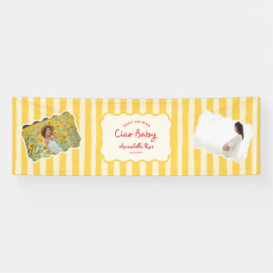 Ciao Baby Baby Shower Personalized Italian Banner