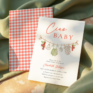 Ciao Baby Italian Baby Shower Invitation
