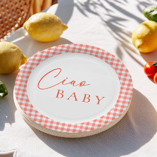 Ciao Baby Italian Baby Shower Paper Plates