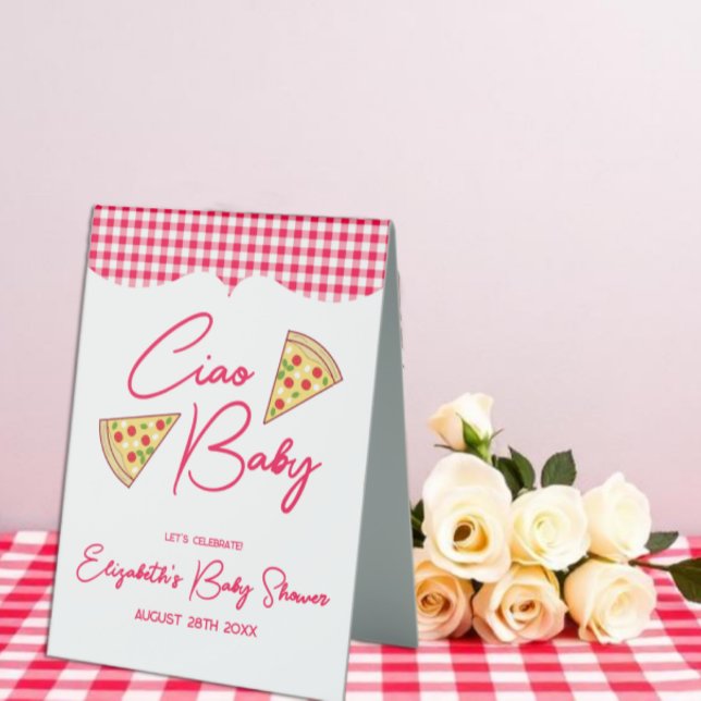 Ciao Baby Italian Baby Shower Table Tent (Creator Uploaded)