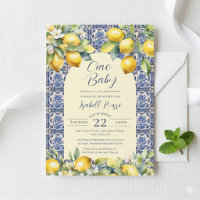 Ciao Baby Italian Blue Tiles & Lemon Baby Shower