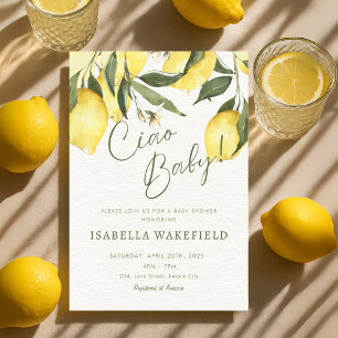 Ciao Baby Italian Italy Baby Shower Invitation