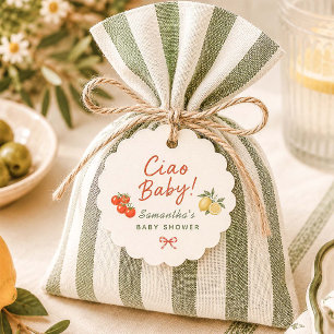 Ciao Baby Italian Market Baby Shower Favor Tags