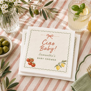 Ciao Baby Italian Market Baby Shower Napkins