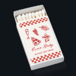 Ciao Baby Italian Pizza Baby Shower Favors Matchboxes<br><div class="desc">Serve up style with these Slice Slice Baby pizza-themed paper napkins. Designed with charming pizza illustrations, classic red-and-white checks, and bold, cheerful lettering, they’re the perfect touch for a pizza baby shower. Customize the wording to fit your event and keep your party both fun and functional, making it easy for...</div>