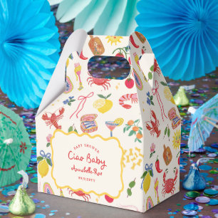 Ciao Baby Italian Themed Baby Shower Med Favor Boxes
