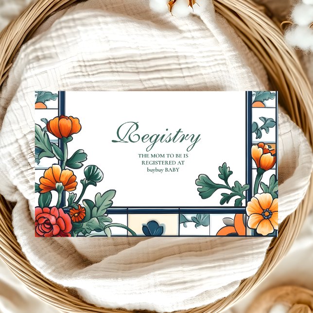 Ciao Baby Italy Inspired Baby Shower Registry Enclosure Card (Creator Uploaded)