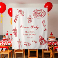 Ciao Baby Italy Pizza Baby Shower Banner