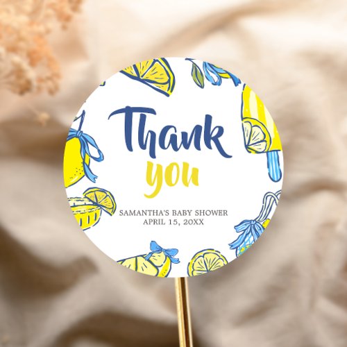 Ciao Baby Lemon Baby Shower Favor Tags