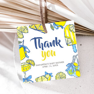 Ciao Baby Lemon Baby Shower Favor Tags