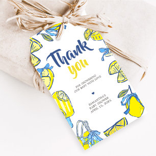 Ciao Baby Lemon Baby Shower Favor Tags
