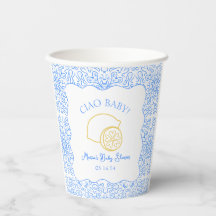 Ciao Baby! Lemon Blue Italian Baby Shower