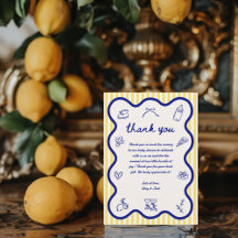 Ciao Baby Lemon Italian Hand Drawn Baby Shower