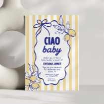 CIAO BABY Lemon Mediterranean Amalfi Baby Shower Invitation