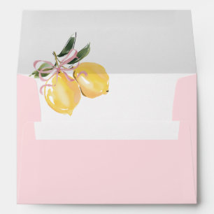 Ciao Baby Lemon Pink Baby Shower Envelope
