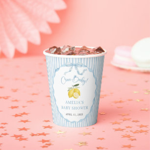 Ciao Baby Lemon Themes Baby Shower Paper Cups