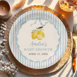 Ciao Baby Lemon Themes Baby Shower Paper Plates