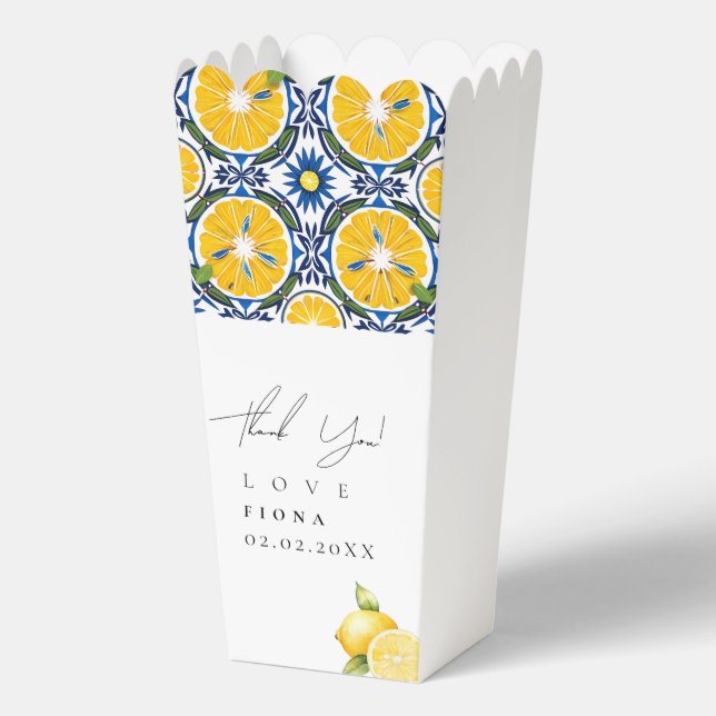 Ciao Baby Shower Lemon themed Shower Favor Boxes (Front)