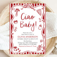 Ciao Baby Whimsical Italian Pizza Cute Baby Shower