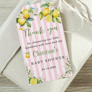 Ciao Bambina Baby Shower Thank you Gift Tag