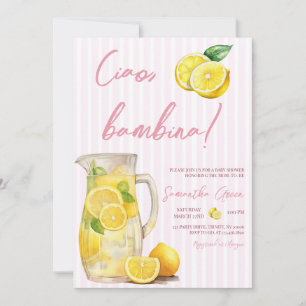 Ciao Bambina Lemon Baby Shower Invitation