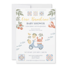 Ciao Bambino Amalfi Coast Baby Shower Invite