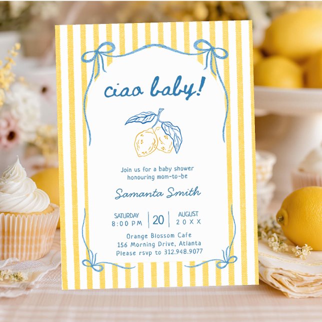 Ciao Bambino Baby Shower Invitation (Creator Uploaded)