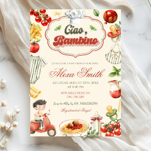 Ciao Bambino Boy Baby Shower Invitation