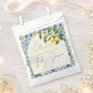 Ciao Bambino greek lemon baby shower Favor Bag