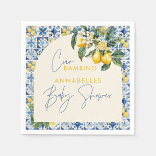 Ciao Bambino greek lemon baby shower Napkins