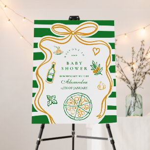 Ciao Bambino Green Italian Baby Shower Foam Board