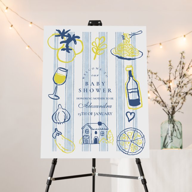 Ciao Bambino Italian Baby Shower Foam Board (In Situ (Stand))