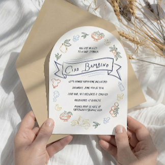Ciao Bambino Italian Baby Shower Invitation