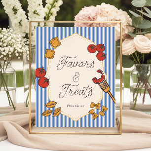 Ciao Bambino Italian Blue Favors & Treats Poster