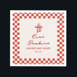Ciao Bambino Italian Pizza Baby Shower Napkins<br><div class="desc">Ciao Baby Italian Pizza Baby Shower Napkins</div>