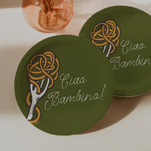 Ciao Bambino Italian Summer Baby Shower Paper Plates