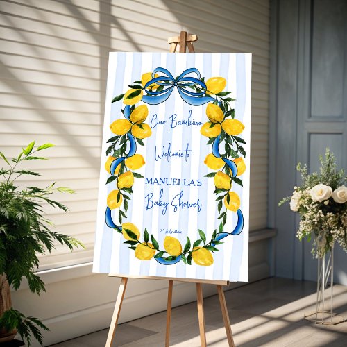 Ciao bambino lemons Italian baby shower welcome