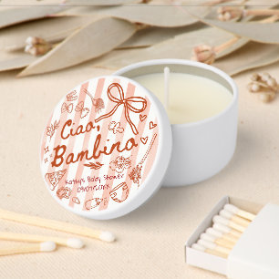 Ciao Bambino Red  Mini Candle Favors