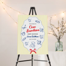 Ciao bambino yellow baby shower