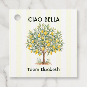 Ciao Bella Amalfi Coast Lemon Tree Bachelorette Favor Tags