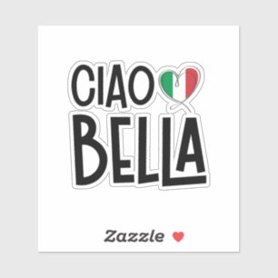Ciao Bella– Cute Italy Heart Sticker