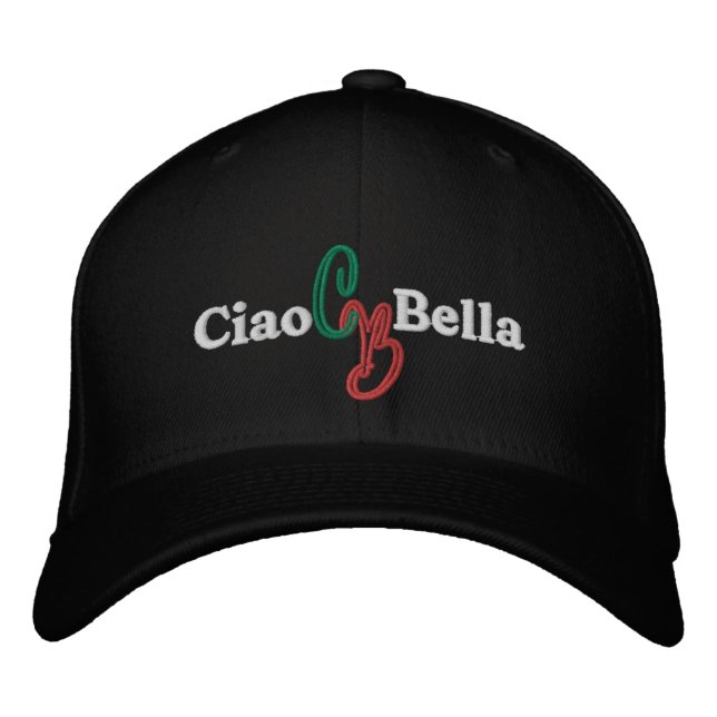 Ciao Bella Embroidered Hat (Front)