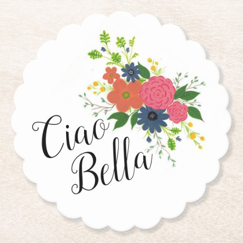 Ciao Bella floral coasters