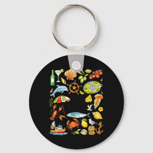 Ciao Bella Italian Amalfi Coast Summer Travel Keychain
